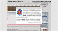 Desktop Screenshot of guitartabcreator.com
