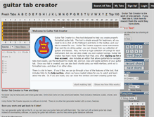 Tablet Screenshot of guitartabcreator.com